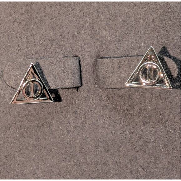 Harry Potter Gold & Silver Plated Stud Earrings Three Pairs - Picture 4 of 4